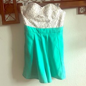 Turquoise Romper